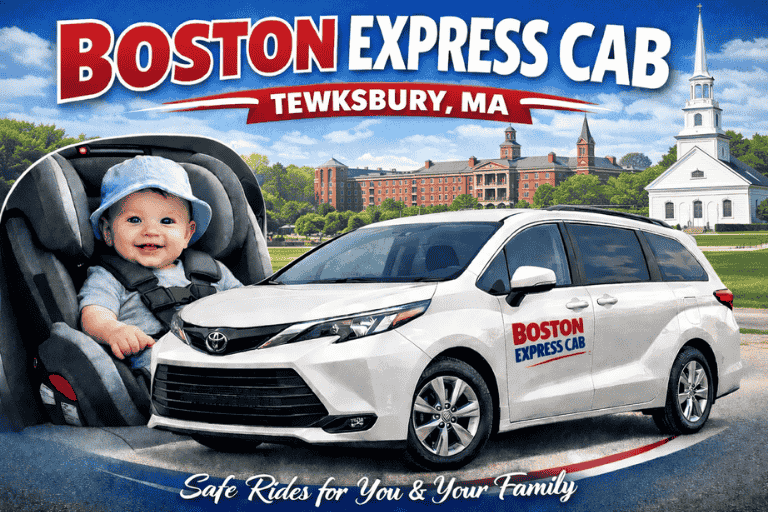 Tewksbury MA Airport Taxi, Car Service, Minivan And Child Seats