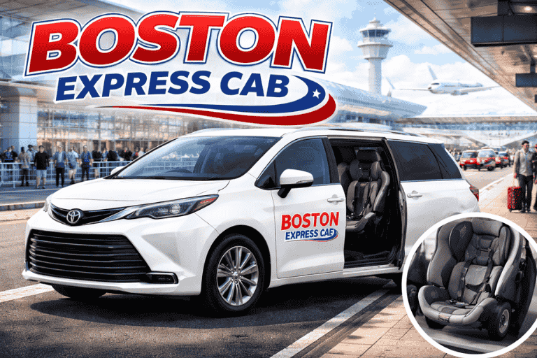 Wilmington MA Airport Taxi, Car Service, with Minivan and Child Seats